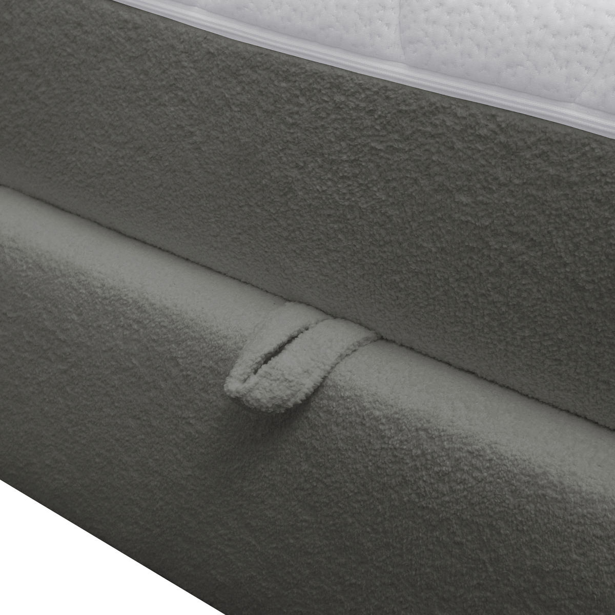 PAT BOXSPRING  in gri  - negru/gri, Modern, plastic/textil (204/108/227cm) - Esposa