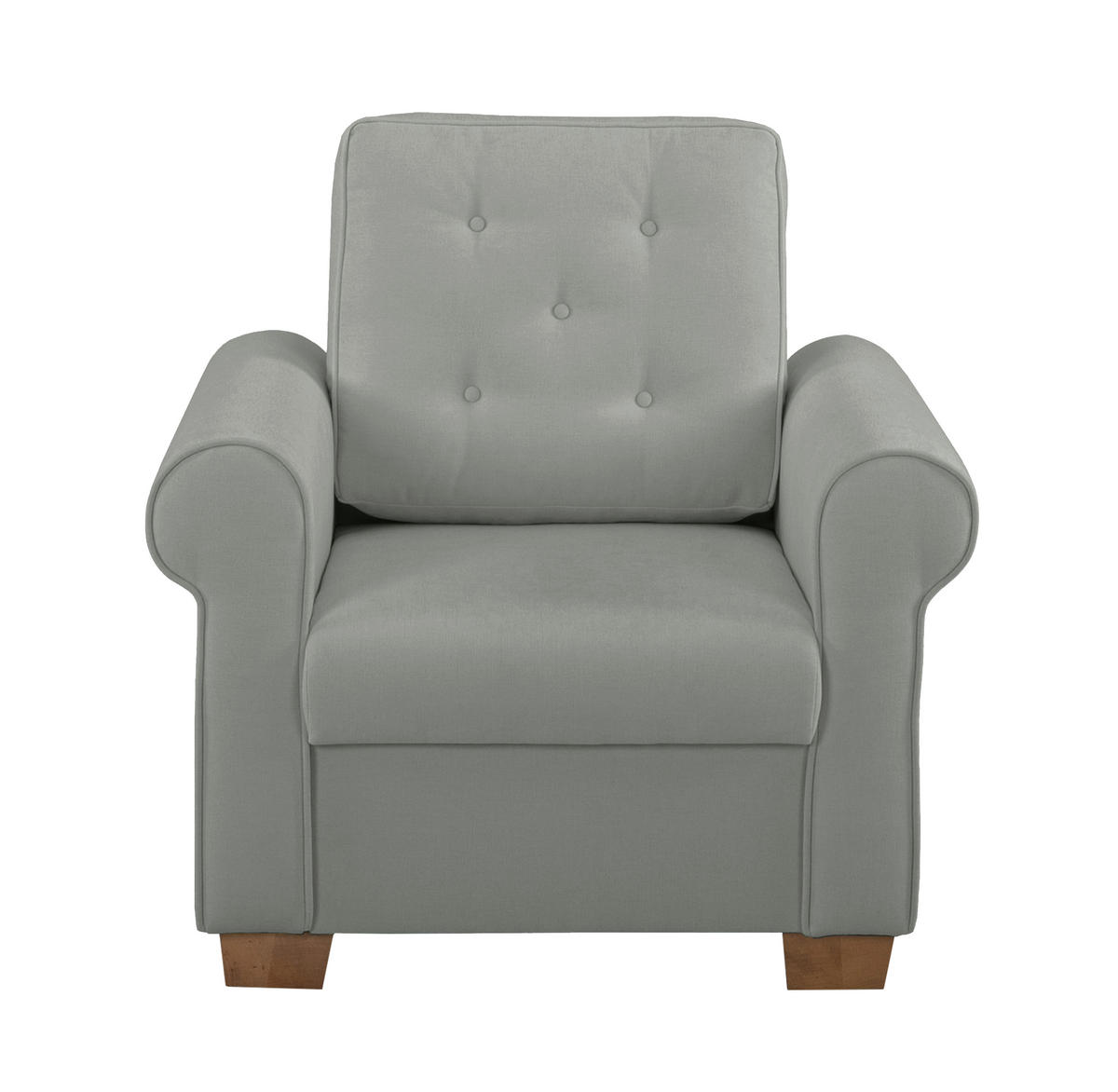 SESSEL in Dunkelgrau  - Dunkelgrau/Buchefarben, Design, Holz/Textil (93/89/82cm) - MID.YOU