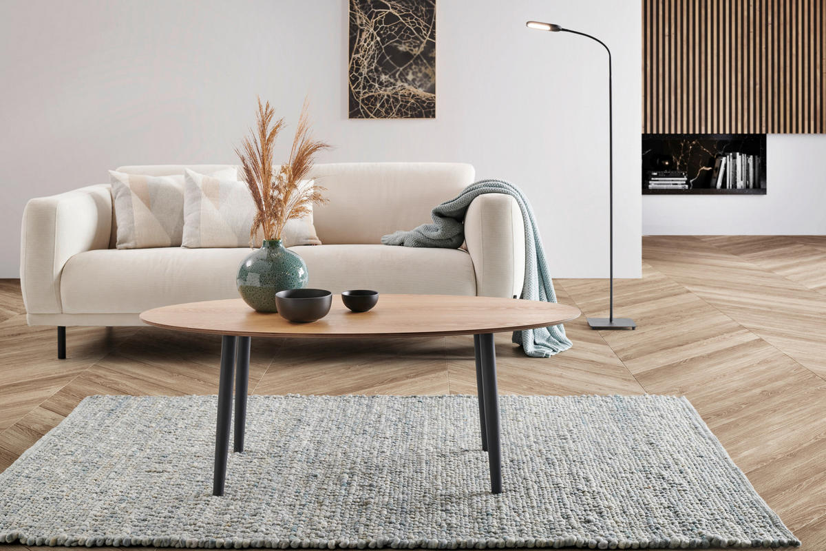 COUCHTISCH Kiefer massiv oval Naturfarben  - Naturfarben, Design, Holz/Holzwerkstoff (120/42/56cm) - MID.YOU