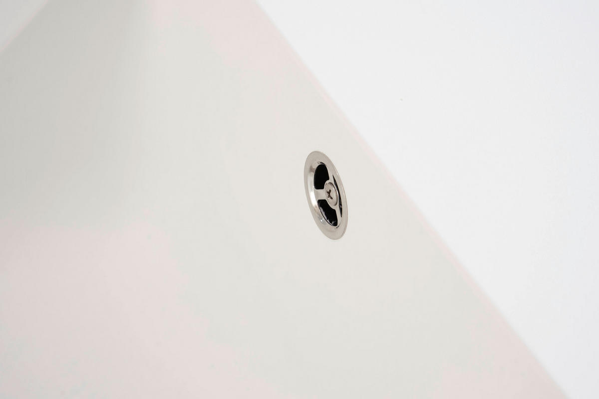 SPÜLE 1712DENVER86X50W  - Weiß, Trend, Glas/Kunststoff (86/20/50cm) - Respekta