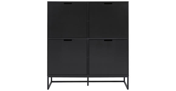 HIGHBOARD in 120/130/40 cm - Anthrazit/Schwarz, Design, Holzwerkstoff/Metall (120/130/40cm) - Novel