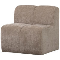 SITZBANKELEMENT 84/83/73 cm Webstoff Sandfarben Kunststoff  - Sandfarben, MODERN, Kunststoff/Textil (84/83/73cm) - Livetastic