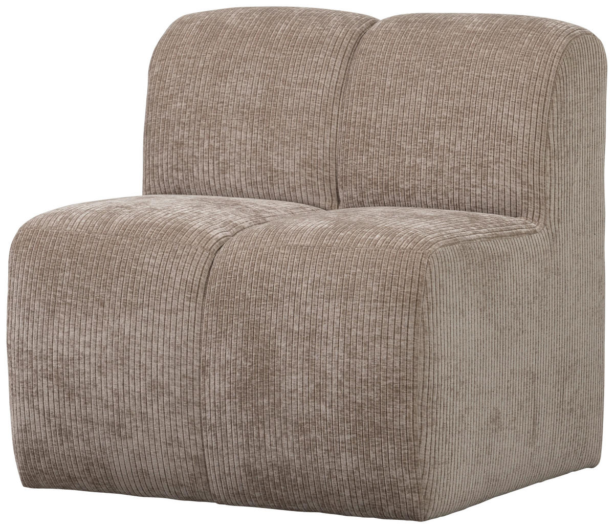 SITZBANKELEMENT - Sandfarben, MODERN, Kunststoff/Textil (84/83/73cm) - Livetastic