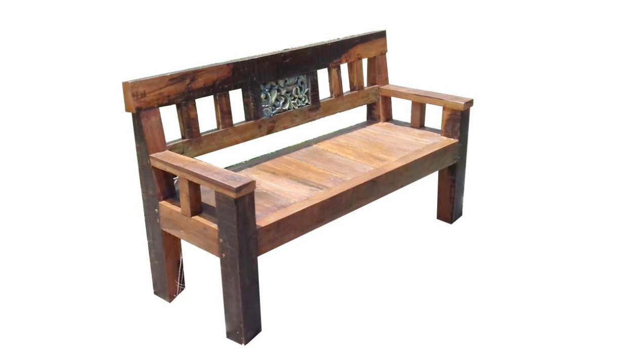 GARTENBANK 150/89/55 cm Teakholz   - Dunkelbraun, Basics, Holz (150/89/55cm) - Gardenson