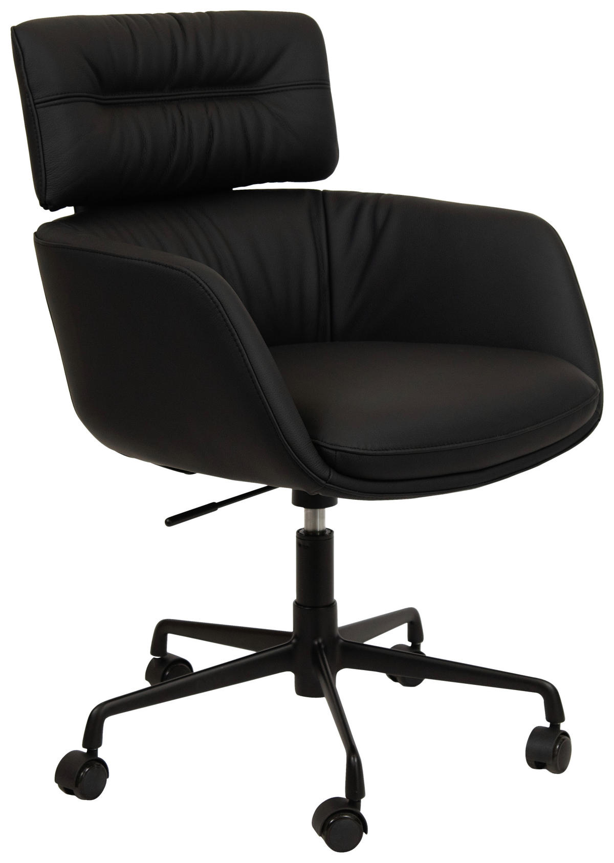 FORGÓSZÉK  fekete  - fekete, Design, műanyag/bőr (62/91/66cm) - Dieter Knoll