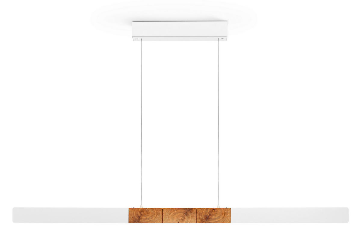 LED-HÄNGELEUCHTE  - Eichefarben, Design, Holz