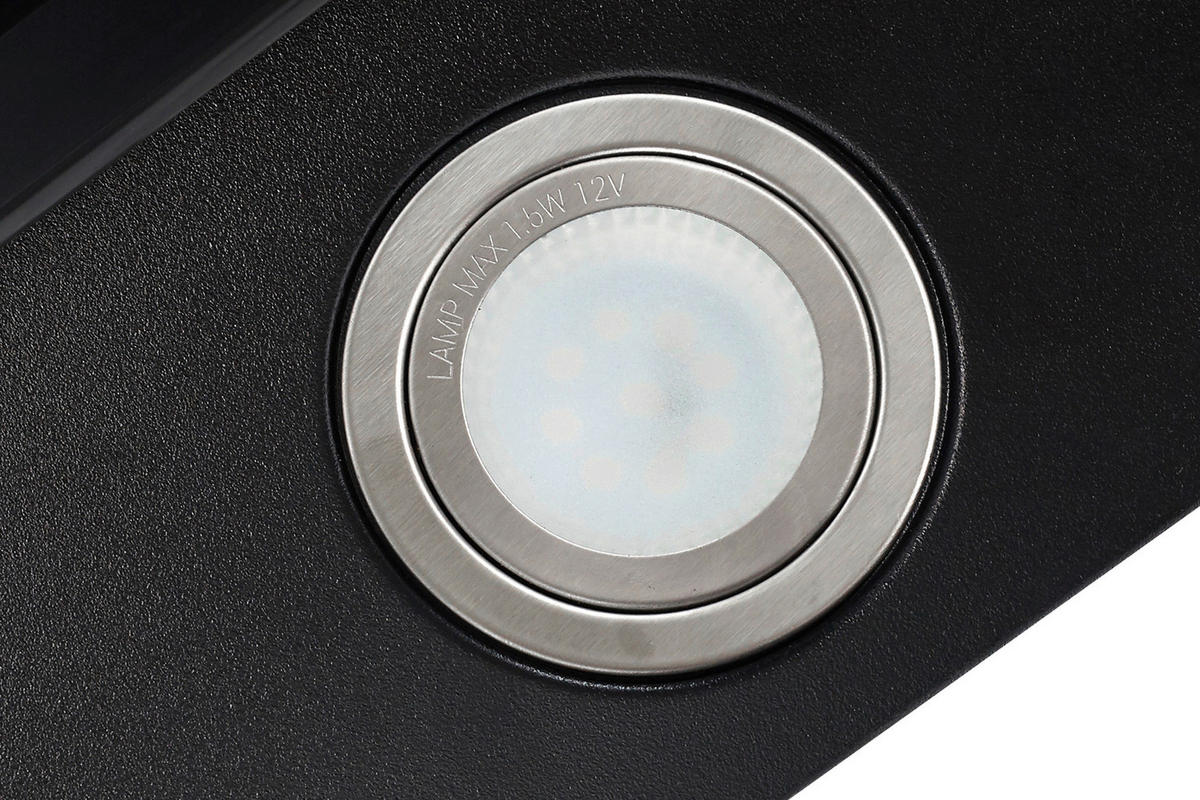 DUNSTABZUGSHAUBE CH24060SAM  - Schwarz, Trend, Glas/Metall (59,5/74,2-109,2/38,5cm) - Respekta