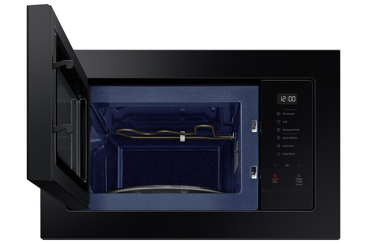 EINBAUMIKROWELLE MG23A7318CKE1  - Schwarz, Basics, Glas/Metall (48,9/27,5/36,2cm) - Samsung