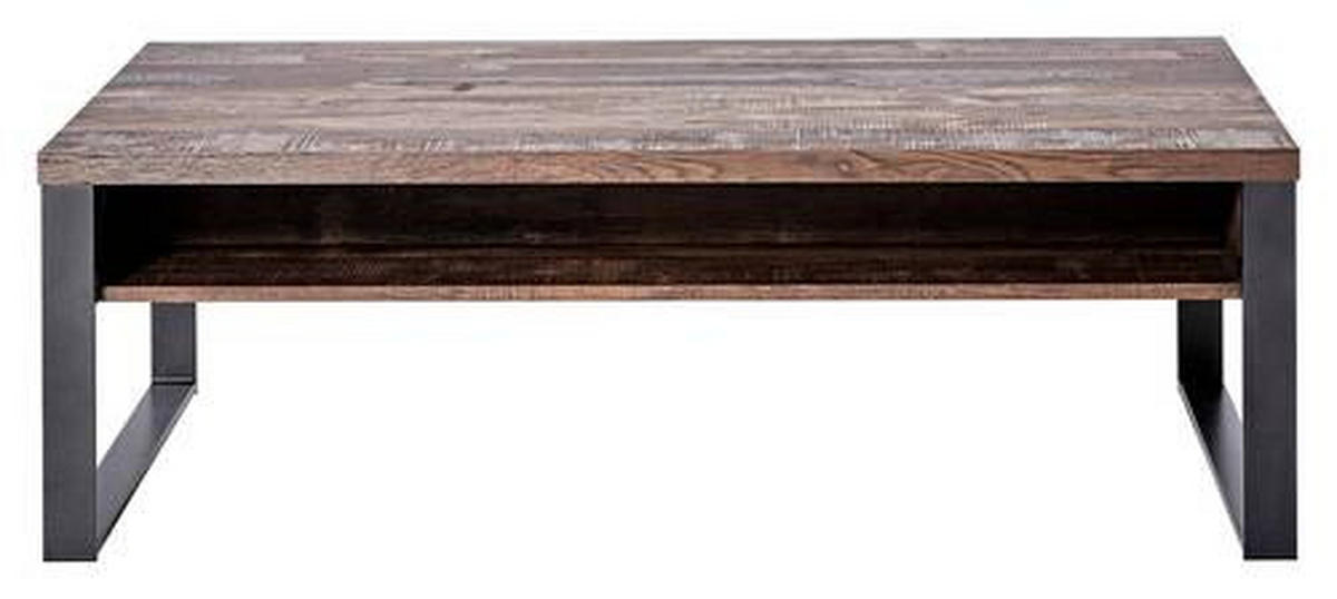 COUCHTISCH in Metall, Holzwerkstoff 118/59/40 cm  - Eichefarben/Anthrazit, KONVENTIONELL, Holzwerkstoff/Metall (118/59/40cm) - Livetastic