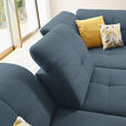 ECKSOFA in Chenille Blau  310/240 cm  - Blau/Schwarz, Design, Textil/Metall (310/240cm) - Xora