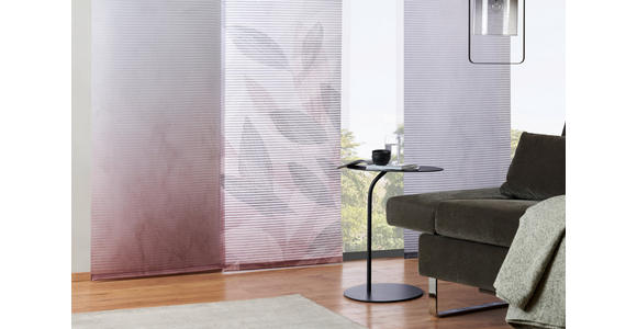 FLÄCHENVORHANG in Bordeaux - Bordeaux, Design, Textil (60/255cm) - Novel