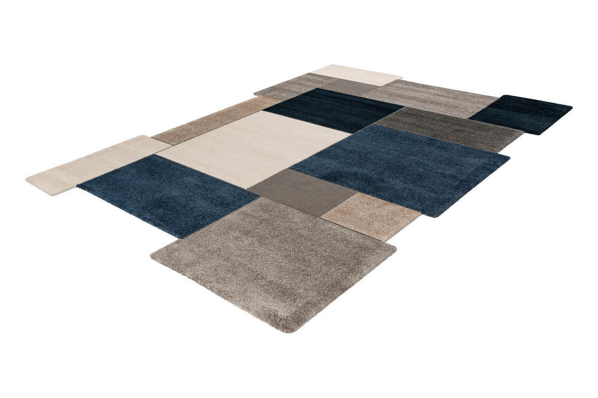 FLACHWEBETEPPICH 160/230 cm My Frisco Blau  - Blau, Basics, Textil (160/230cm) - Obsession