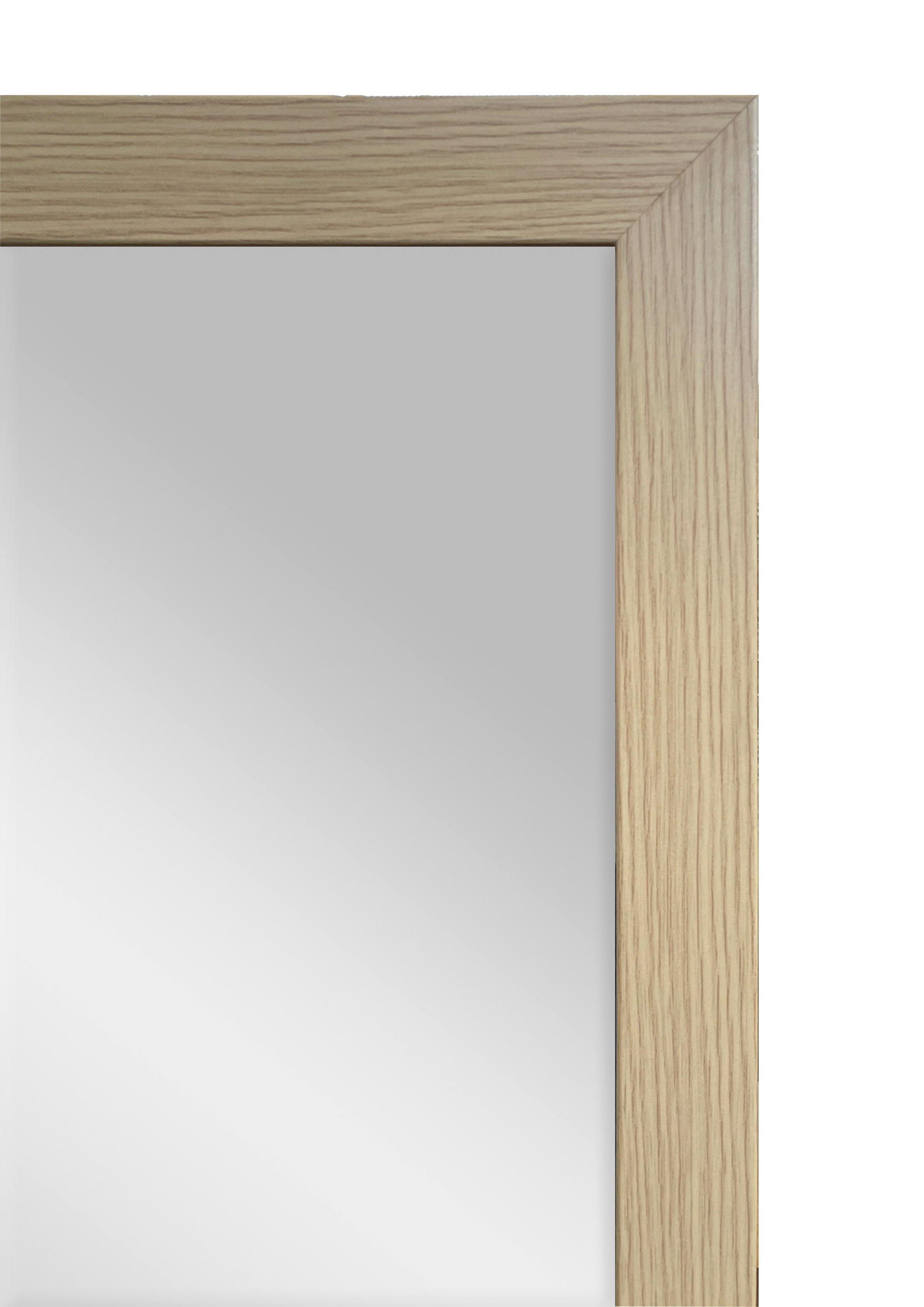 WANDSPIEGEL 36/126/1,5 cm    - Eichefarben, Design, Glas/Holzwerkstoff (36/126/1,5cm) - Carryhome