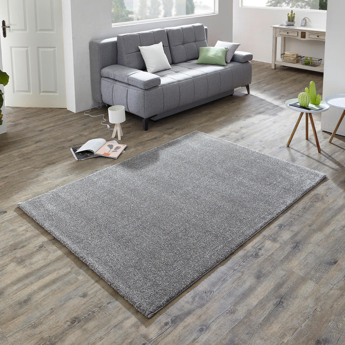 HOCHFLORTEPPICH 160/230 cm Grau rechteckig  - Grau, Basics, Textil (160/230cm) - Astra