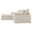 ECKSOFA  in Webstoff Beige  198/306 cm  - Beige/Schwarz, MODERN, Kunststoff/Textil (198/306cm) - Carryhome