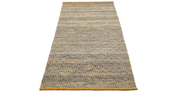 LÄUFER 80/200 cm Jupiter Currygelb  - Currygelb, Natur, Textil (80/200cm) - Linea Natura