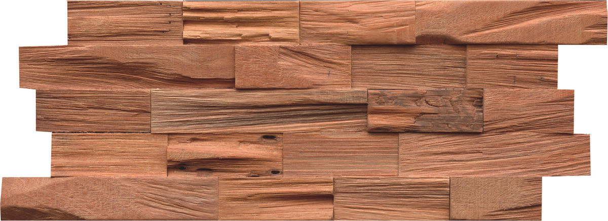 WANDVERKLEIDUNG 5 Stück  - Hellbraun, Basics, Holz (50/20/1.8cm)