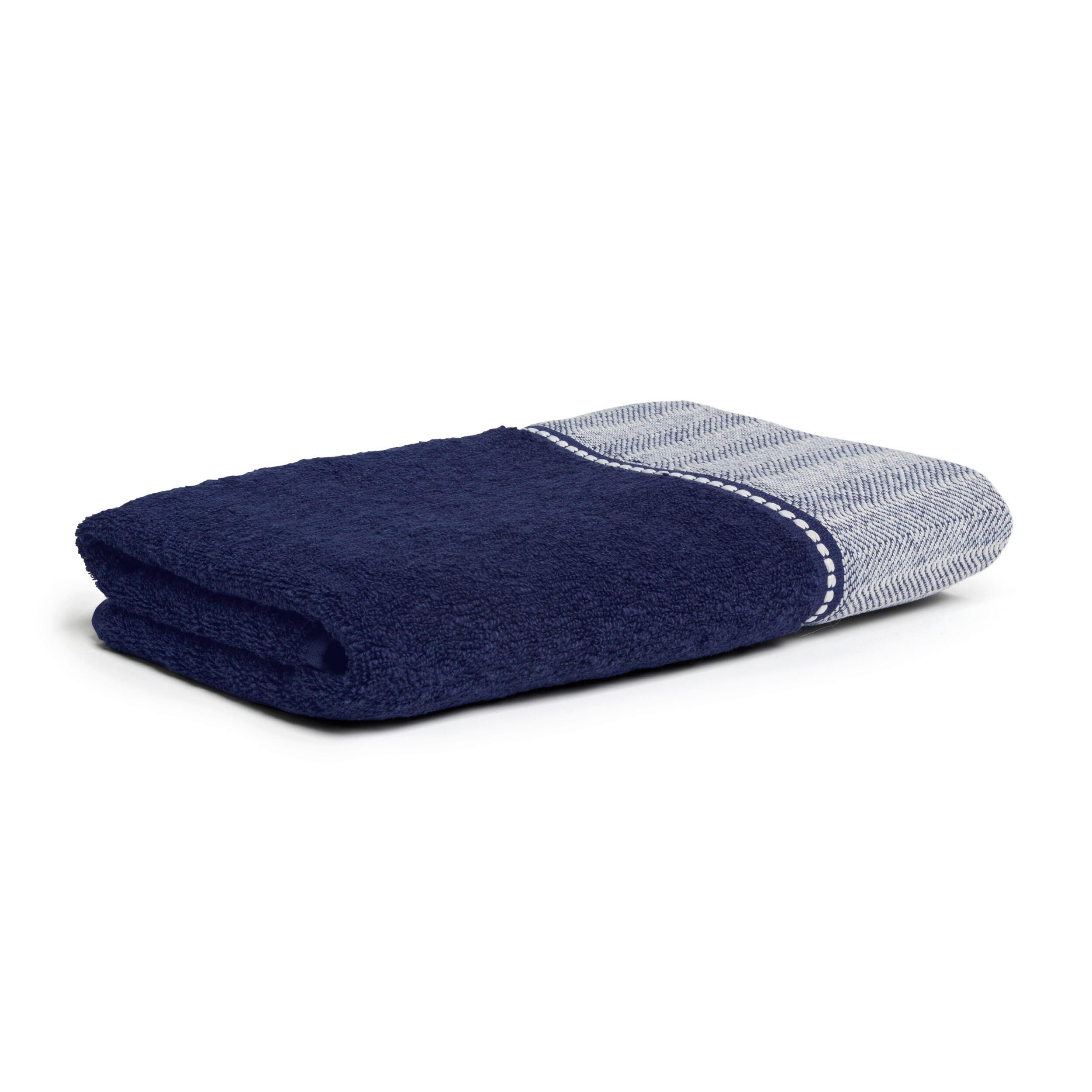 DUSCHTUCH 80/150 cm BROOKLYN  - Blau, Basics, Textil (80/150cm) - Moeve