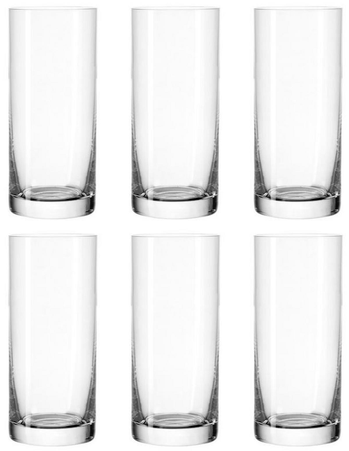 GLÄSERSET Easy+  6-teilig  - Klar/Transparent, Basics, Glas (7/16,2cm) - Leonardo