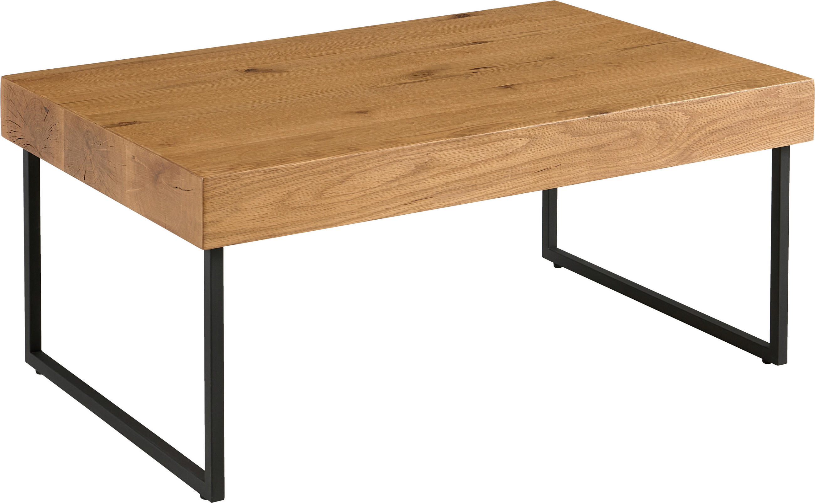 Carryhome Couchtisch Schwarz, Eiche 65x42x100 cm