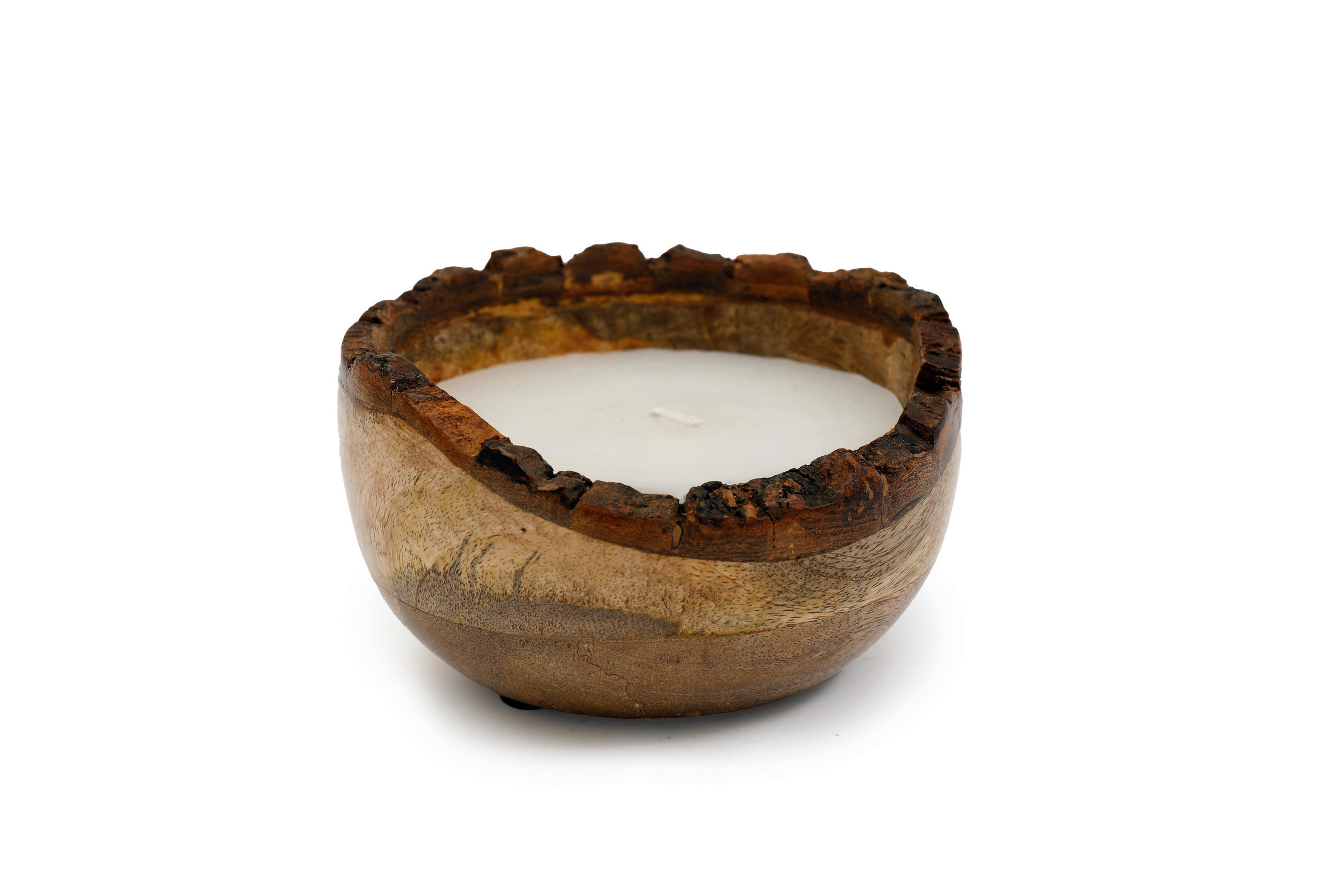 LUMÂNARE ÎN VAS - maro, Basics, materiale naturale/lemn (12,5/6.0/12,5cm)