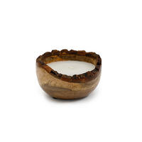 LUMÂNARE ÎN VAS - maro, Basics, materiale naturale/lemn (12,5/6.0/12,5cm)