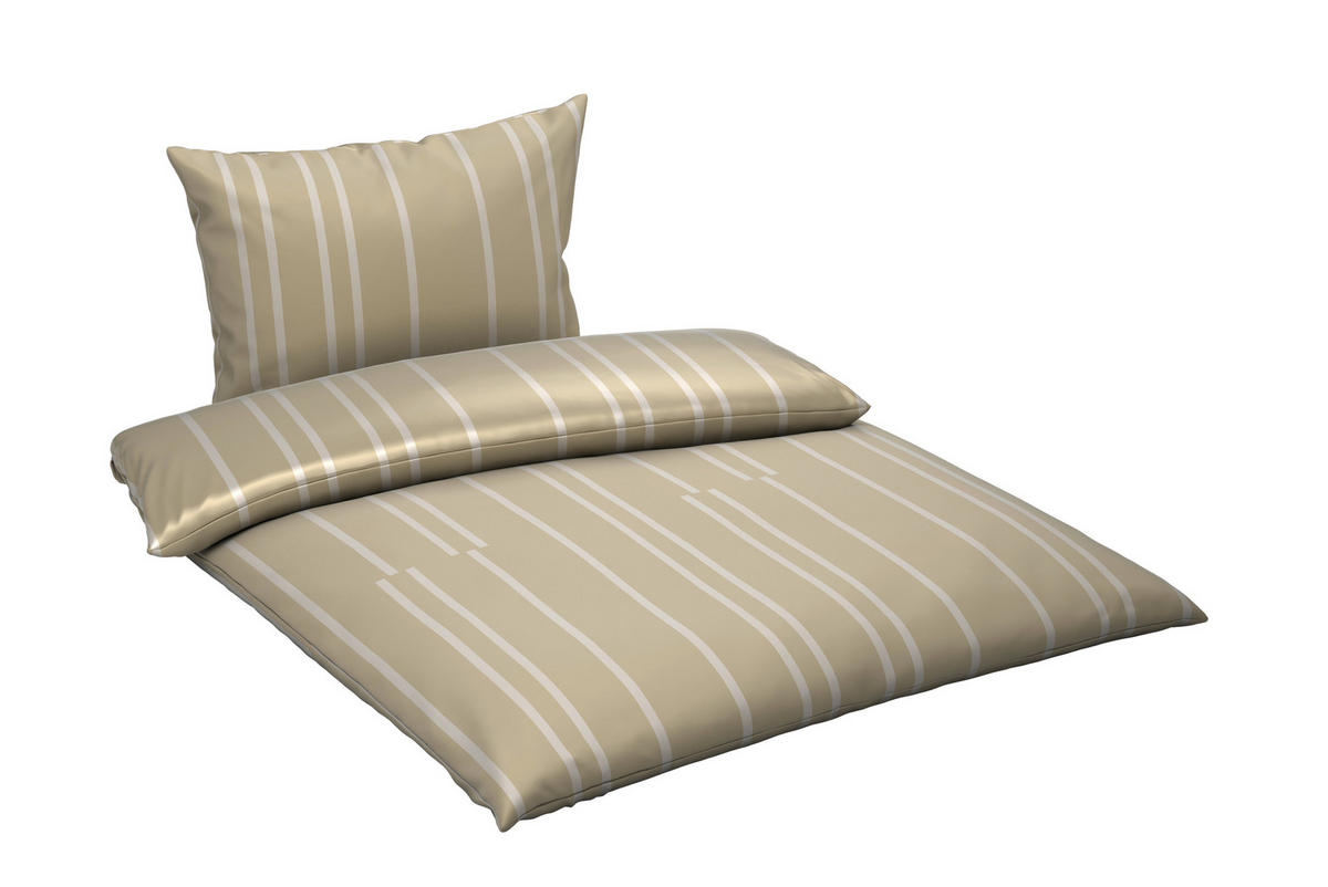 POVLEČENÍ, satén, béžová, 140/200 cm - béžová, textil (140/200cm) - Dieter Knoll
