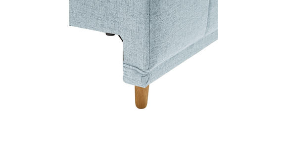 SCHLAFSOFA in Webstoff Hellblau  - Eichefarben/Hellblau, Design, Holz/Textil (227/98/113cm) - Carryhome