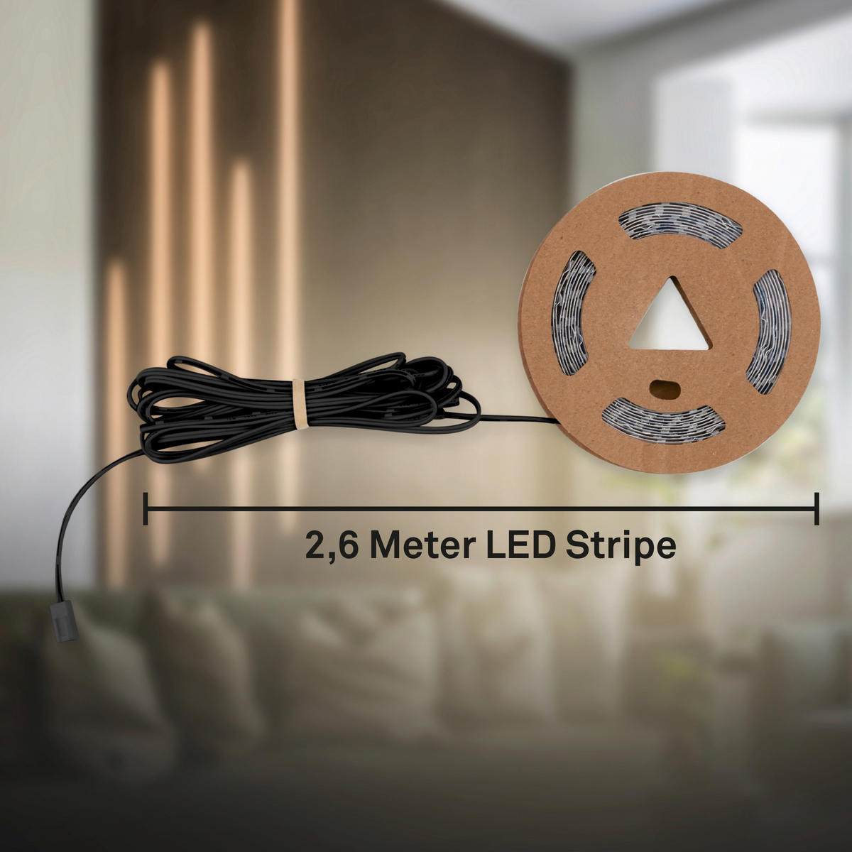 LED-STRIP 260 cm  Pimp Your Panel Erweiterung  - Weiß, Basics, Kunststoff (260cm) - Briloner