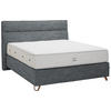 BOXSPRINGBETT 180/200 cm  in Dunkelgrau  - Dunkelgrau/Kupferfarben, KONVENTIONELL, Textil/Metall (180/200cm) - Ambiente