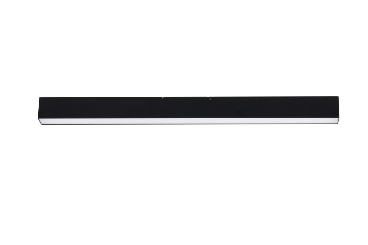 LED-DECKENLEUCHTE Rijeka 100/7,7/6 cm   - Schwarz, Design, Kunststoff/Metall (100/7,7/6cm) - Novel