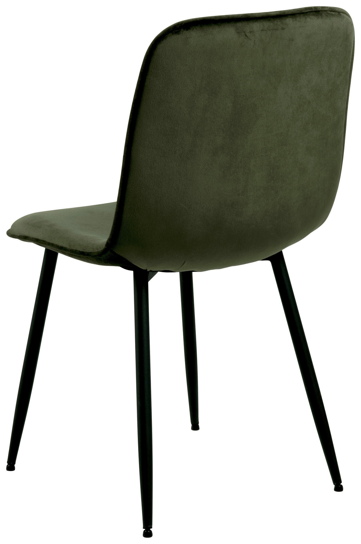 STOL stål sammet  - olivgrön/svart, Klassisk, metall/textil (46/86,5/56cm) - Best Price