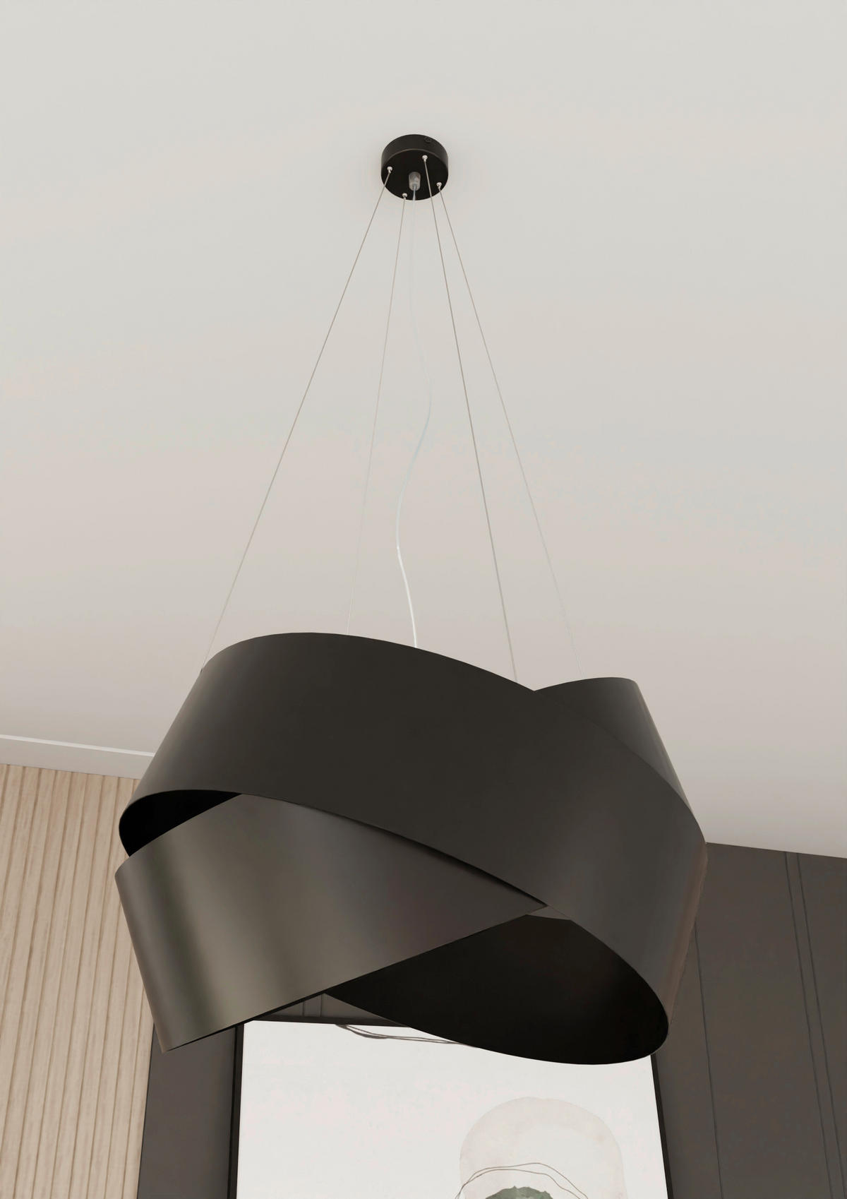 HÄNGELEUCHTE  50/50/100 cm    - Schwarz, LIFESTYLE, Metall (50/50/100cm)