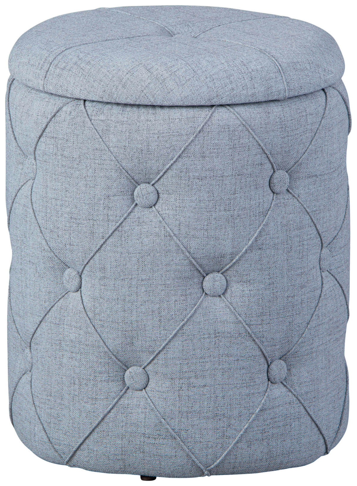 TABURET, plast, kompozitní dřevo, 34/40/34 cm - šedá, Konvenční, kompozitní dřevo/plast (34/40/34cm) - MID.YOU
