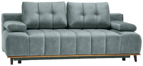 Thumbnail - Novel Schlafsofa Clive, Mintgrün, Textil, Eiche, 2-Sitzer, 206x77-87x102 cm, Made in EU, FSC Mix, Stoffauswahl, Rücken e...