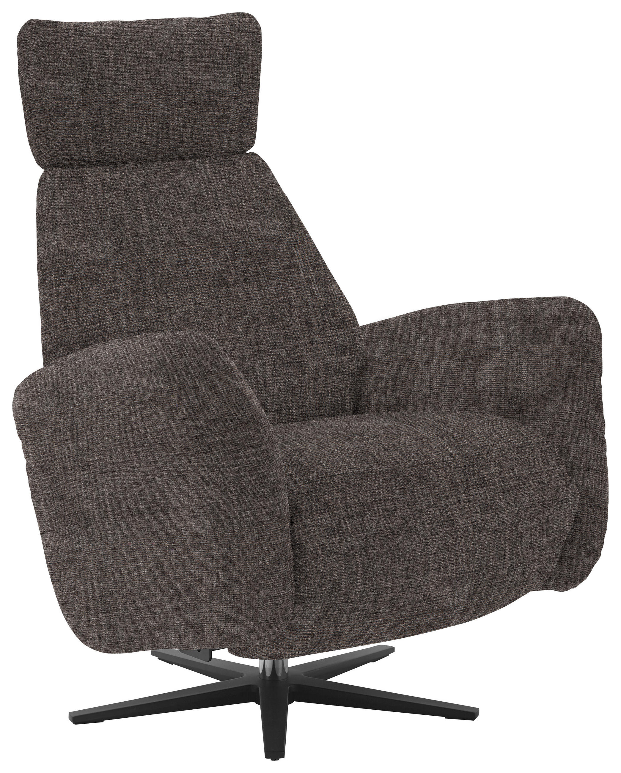 RELAXSESSEL in Textil Graubraun  - Graubraun/Schwarz, Design, Textil/Metall (78/113/90cm) - Dieter Knoll