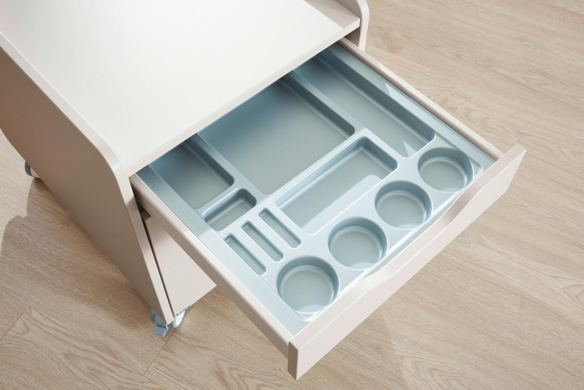 ROLLCONTAINER Beige, Kaschmir  - Kaschmir/Beige, Design, Holzwerkstoff (44,3/53,7/57,3cm) - Paidi