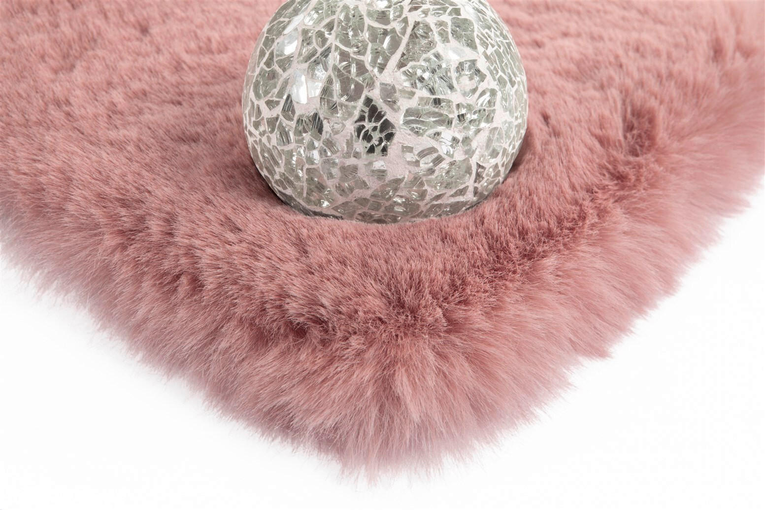 Thumbnail - Kayoom Hochflorteppich Rabbit Light 525 Rosa, Rosa, Textil, Uni, rechteckig, 80x150 cm, pflegeleicht, Teppiche & Böden, ...