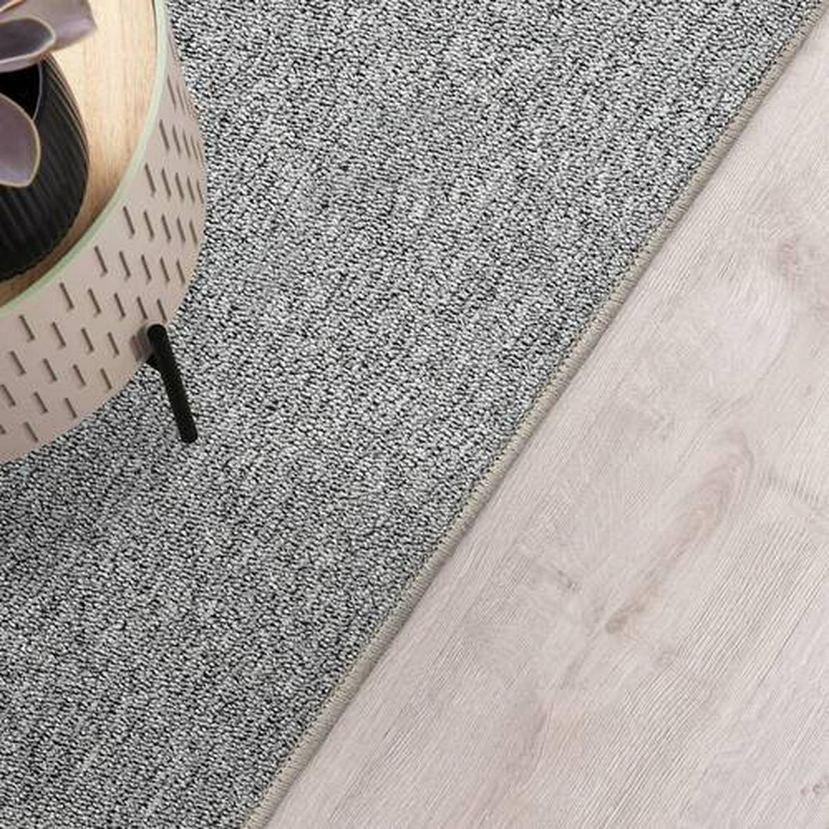LÄUFER 80/250 cm London Grau  - Grau, Basics, Kunststoff/Textil (80/250cm)