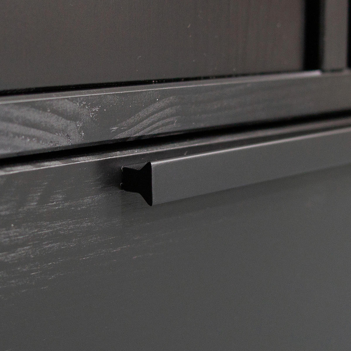 DREHTÜRENSCHRANK  in Schwarz  - Schwarz, Basics, Holz/Metall (100/200/53cm) - MID.YOU