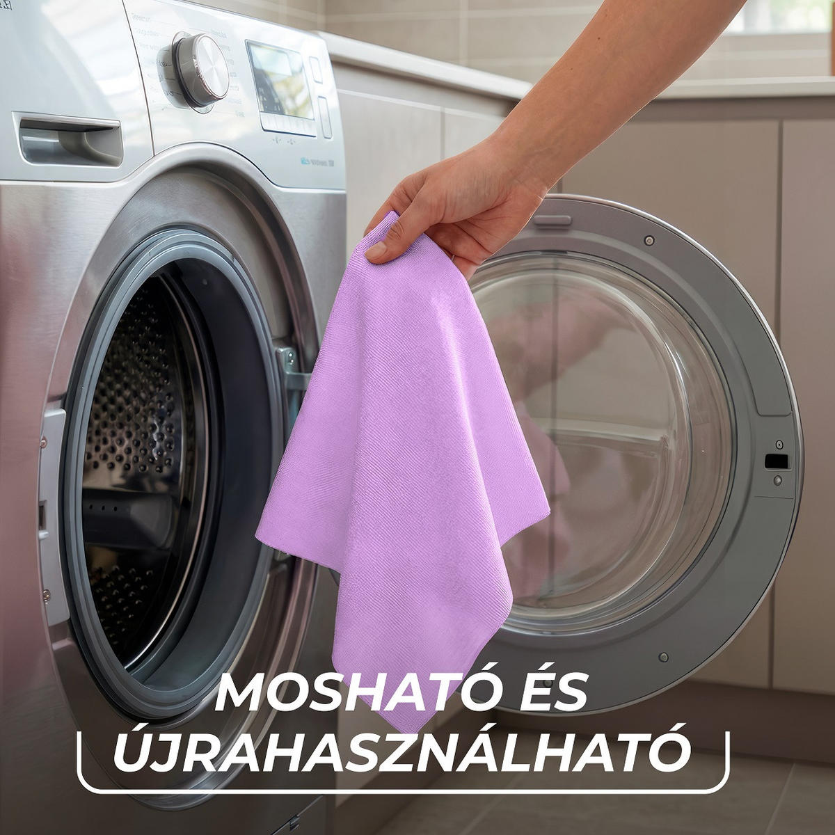 UTIERKA Z MIKROVLÁKNA - lila, Basics, plast (25/18/0,6cm) - Vileda