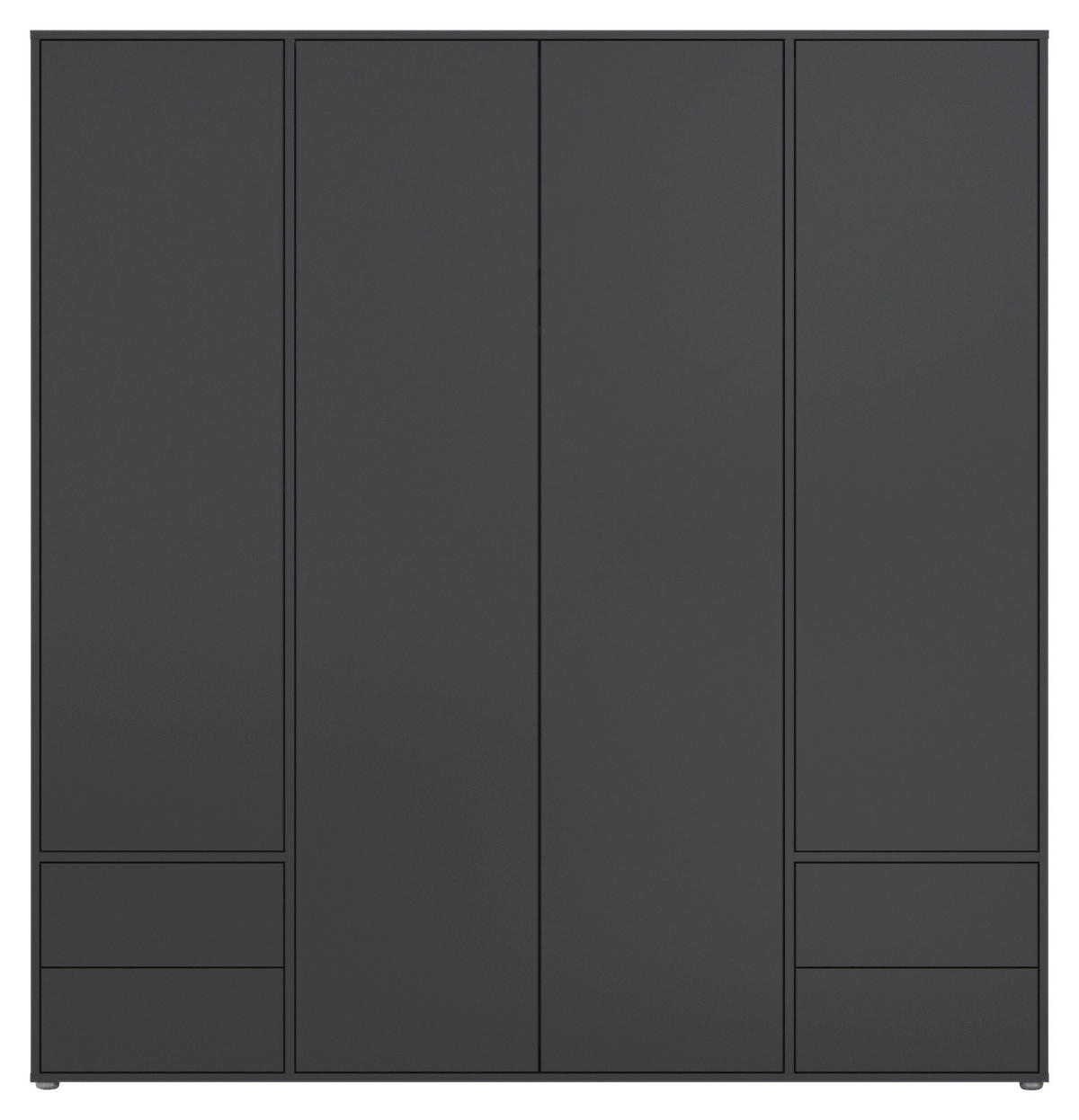 DREHTÜRENSCHRANK in Grau  - Grau, Modern, Holzwerkstoff (187/194/53cm) - Rauch Möbel