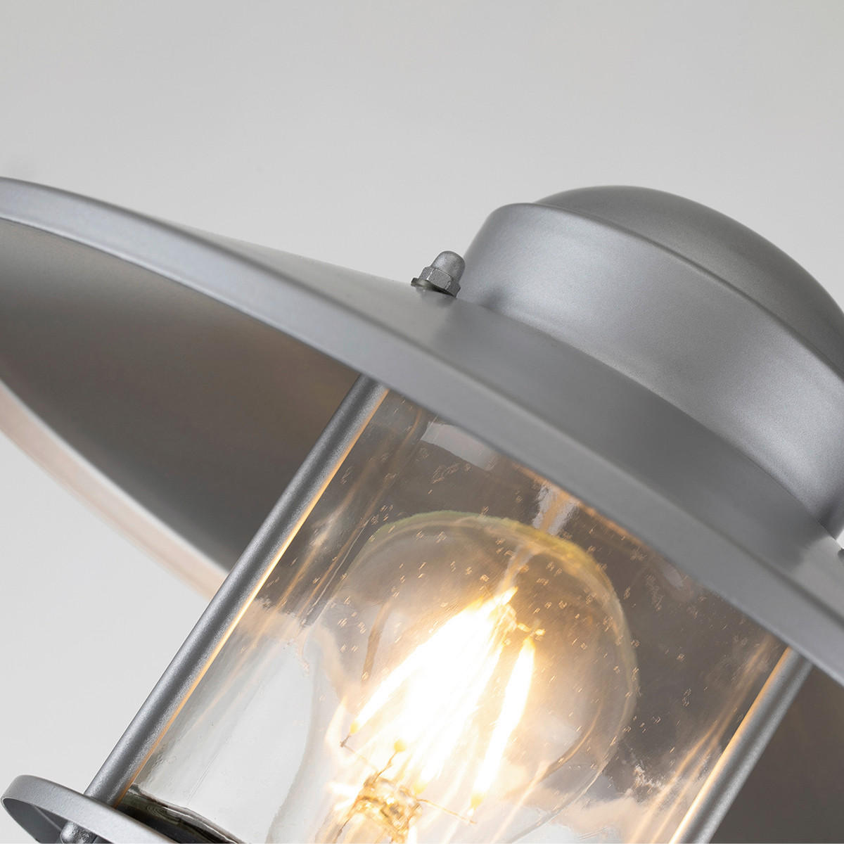 WEGELEUCHTE Klampenborg 27.5/101.8 cm   - Silberfarben, KONVENTIONELL, Glas/Metall (27.5/101.8cm) - Elstead Lighting
