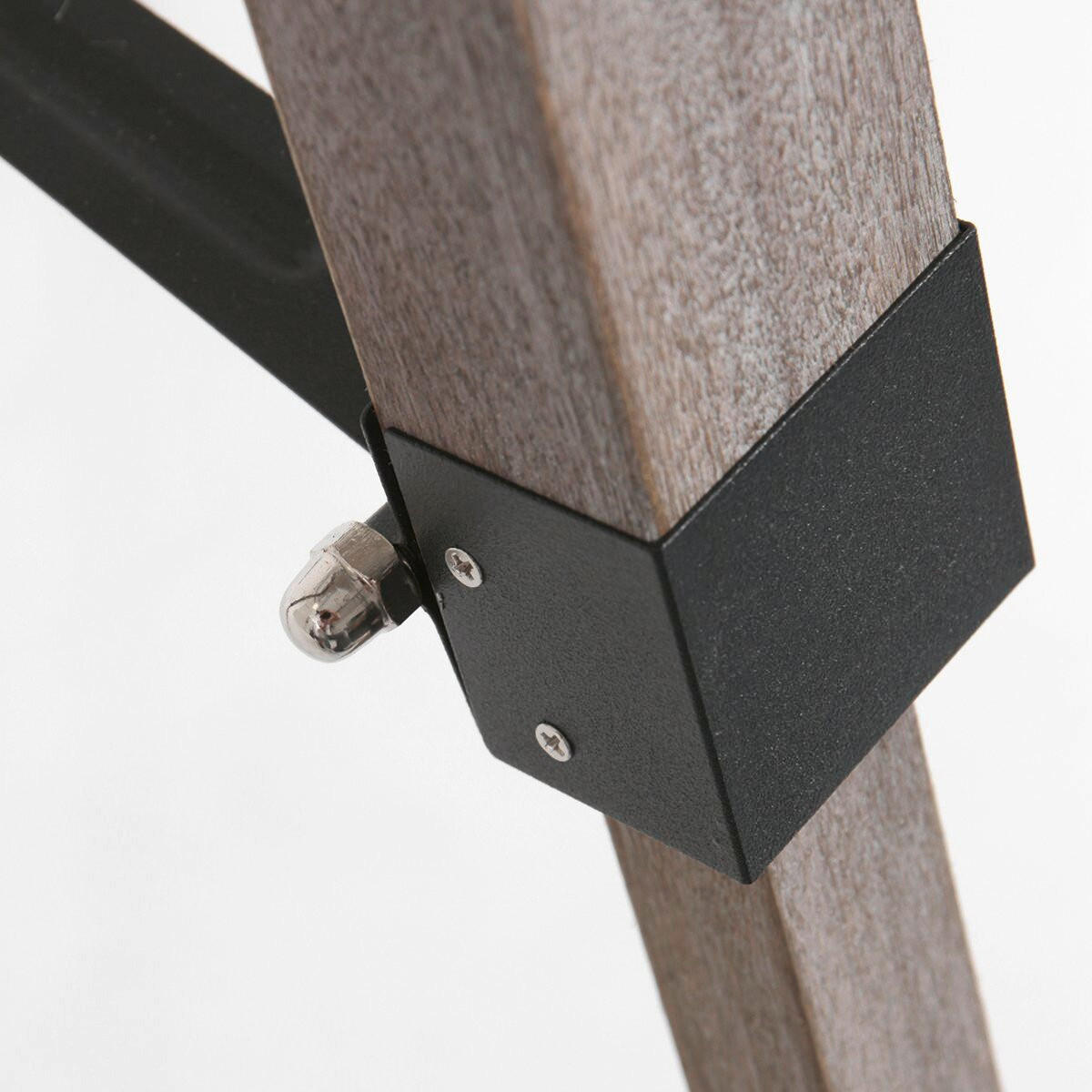STEHLEUCHTE - Eiche grau/Grau, Trend, Naturmaterialien/Holz (75/170/75cm)