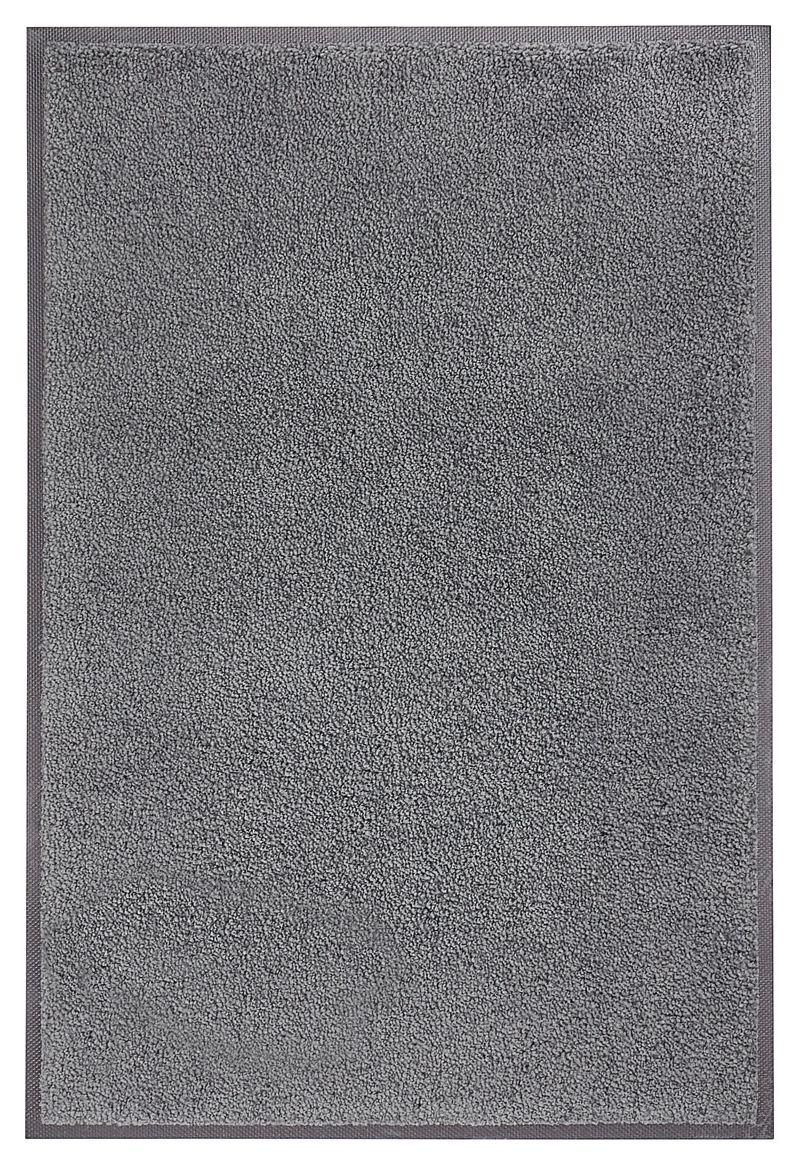FUßMATTE  75/120 cm  Dunkelgrau  - Dunkelgrau, KONVENTIONELL, Kunststoff/Textil (75/120cm) - wash+dry