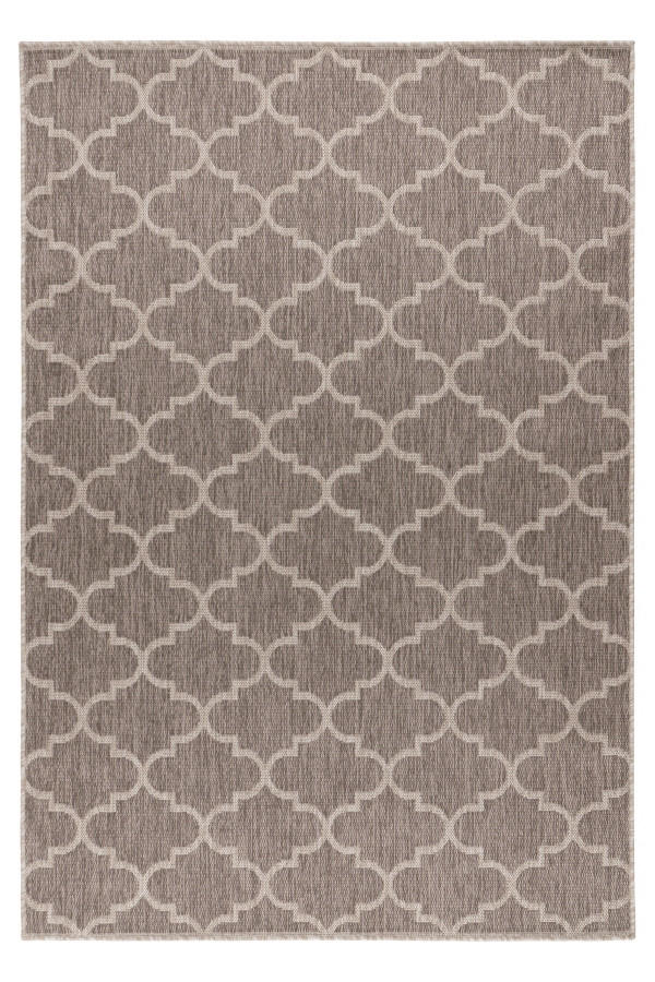 TEPIH ZA SPOLJNU UPOTREBU  sivobraon     - sivobraon, Osnovno, tekstil (60/110cm)