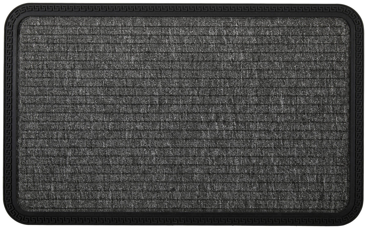 FUßMATTE 50/80 cm Border Star  - Grau, KONVENTIONELL, Textil (50/80cm) - Esposa