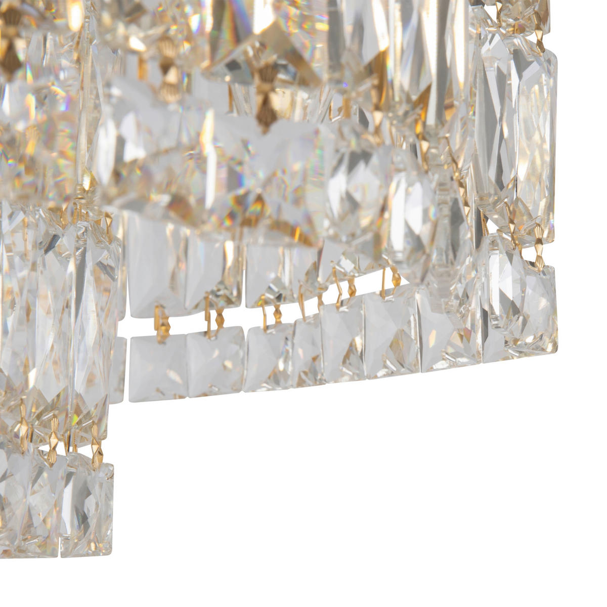 DECKENLEUCHTE     - Goldfarben, Basics, Glas/Metall (45/25/45cm) - MAYTONI