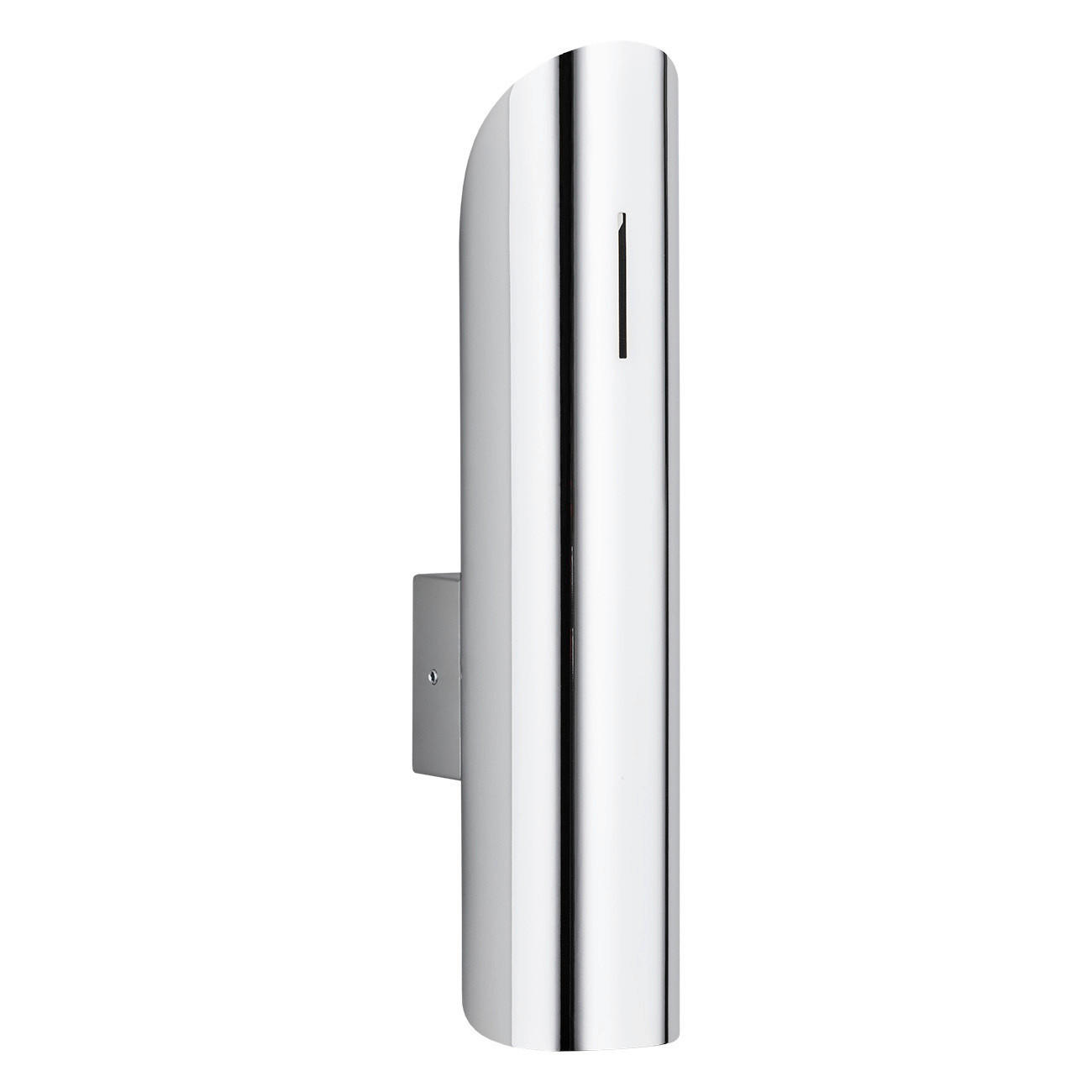 WANDLEUCHTE Argon Akron 24,5/8/5,5 cm   - Chromfarben, Design, Metall (24,5/8/5,5cm)
