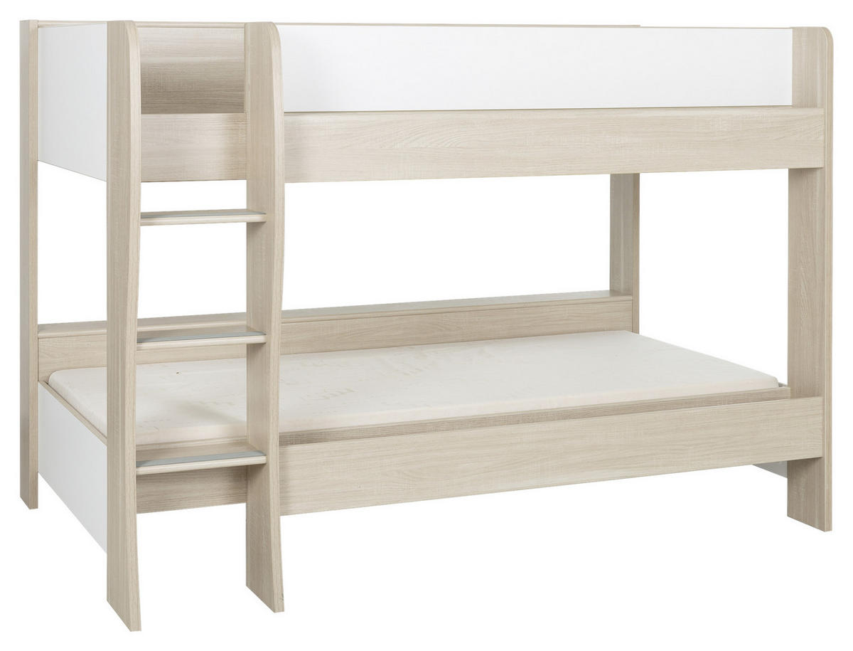 ETAGENBETT - Eichefarben, MODERN, Holzwerkstoff (90/200cm) - MID.YOU